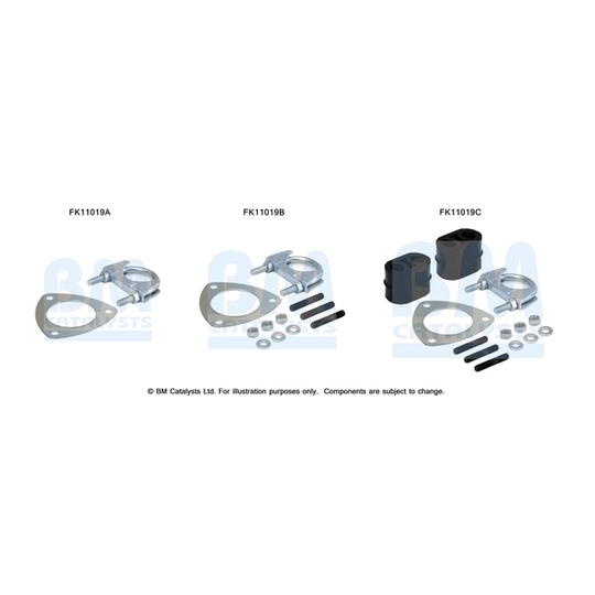 FK11019 - Mounting Kit, soot filter 