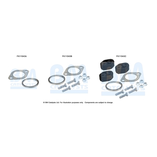 FK11043 - Mounting Kit, soot filter 