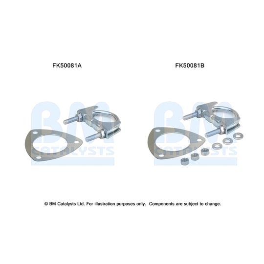 FK50081 - Mounting Kit, exhaust pipe 