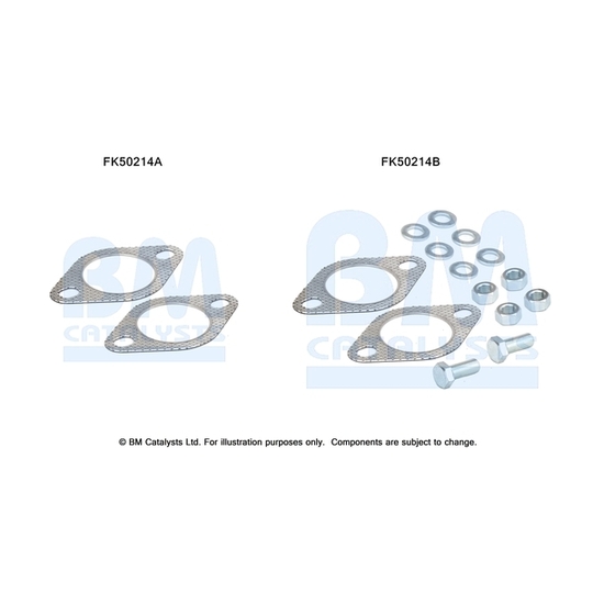 FK50214 - Montaažikomplekt, heitgaasitoru 