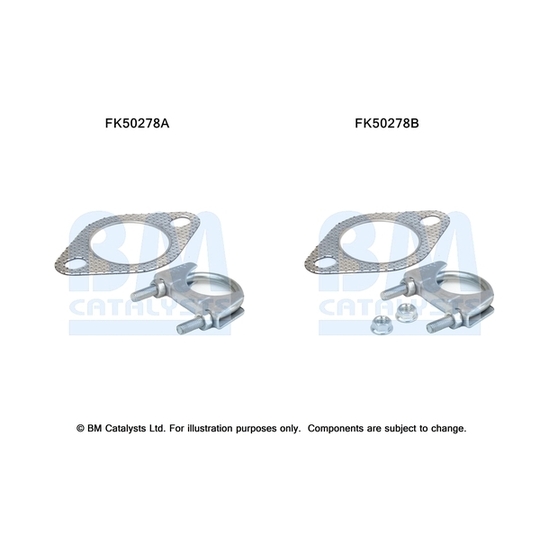 FK50278 - Mounting Kit, exhaust pipe 