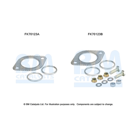 FK70123 - Monteringssats, avgasrör 