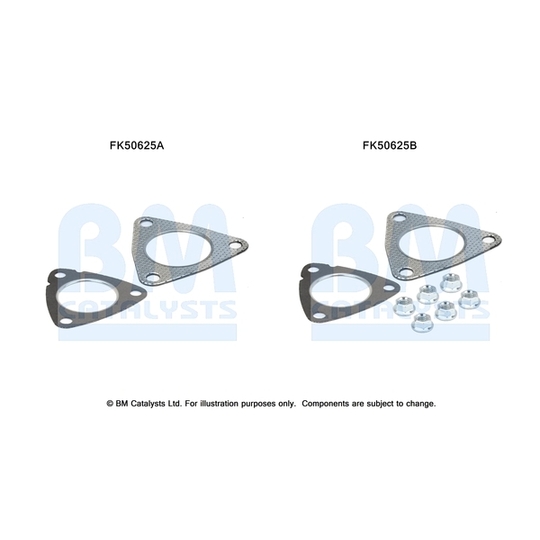 FK50625 - Montaažikomplekt, heitgaasitoru 
