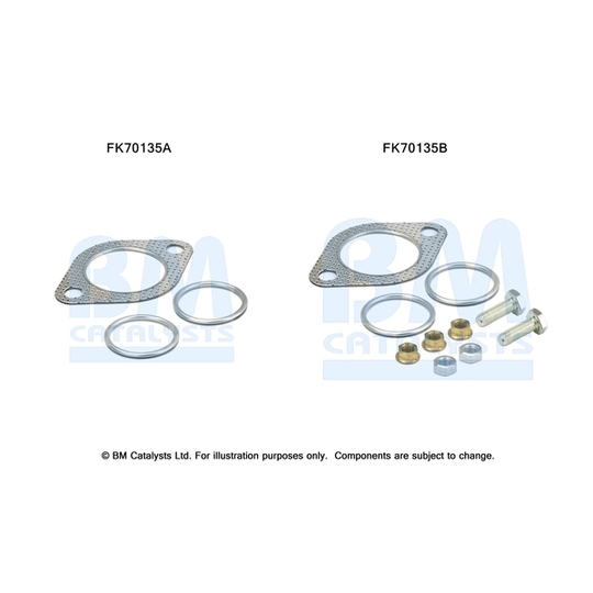 FK70135 - Montaažikomplekt, heitgaasitoru 