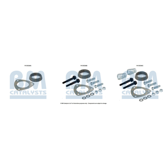 FK70256 - Mounting Kit, exhaust pipe 