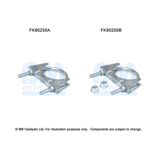 FK80250 - Asennussarja, katalysaattori 