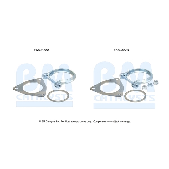 FK80322 - Asennussarja, katalysaattori 