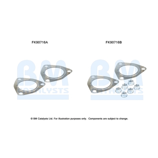 FK90716 - Montaa?ikomplekt, Katalüsaator 