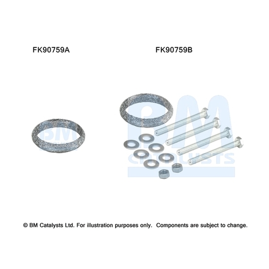 FK90759 - Montaa?ikomplekt, Katalüsaator 