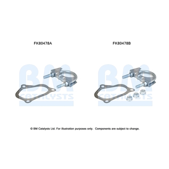 FK80478 - Mounting Kit, catalytic converter 