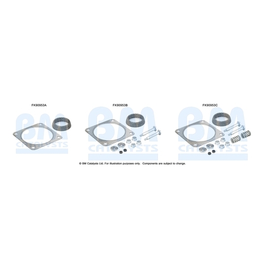 FK90953 - Mounting Kit, catalytic converter 