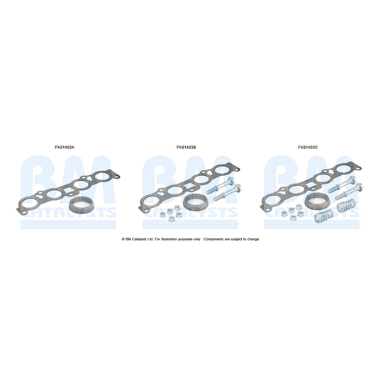 FK91403 - Asennussarja, katalysaattori 
