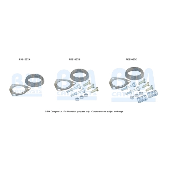 FK91057 - Mounting Kit, catalytic converter 