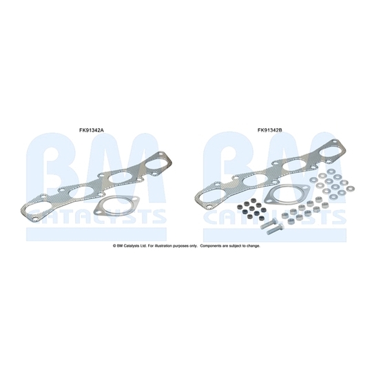 FK91342 - Mounting Kit, catalytic converter 