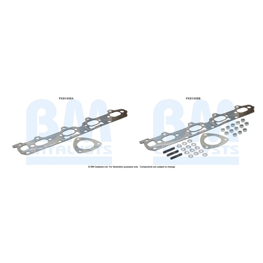 FK91406 - Mounting Kit, catalytic converter 