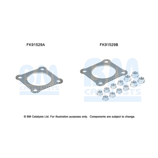 FK91529 - Montaa?ikomplekt, Katalüsaator 