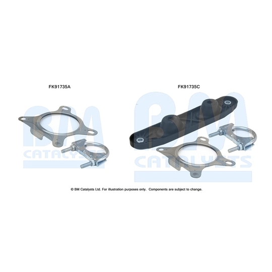 FK91735 - Mounting Kit, catalytic converter 