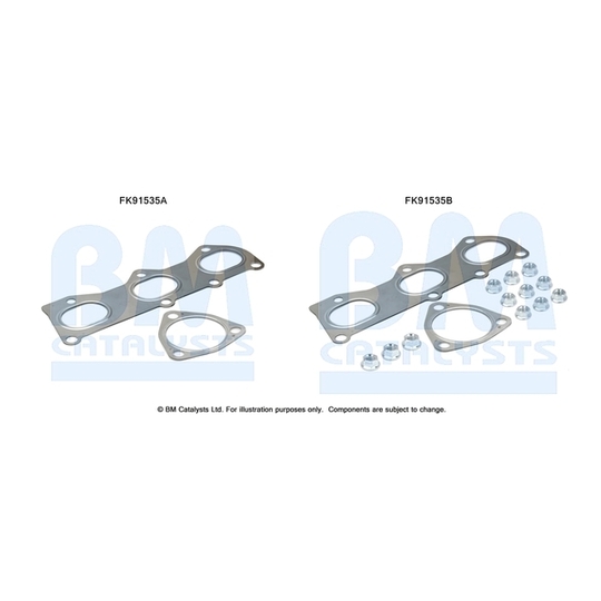 FK91535 - Montaa?ikomplekt, Katalüsaator 