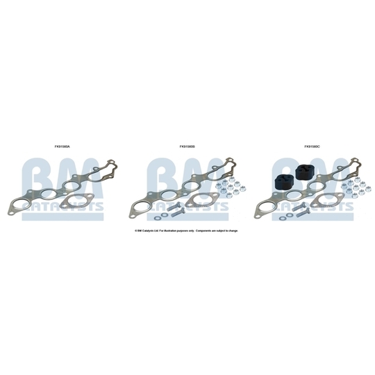 FK91560 - Mounting Kit, catalytic converter 