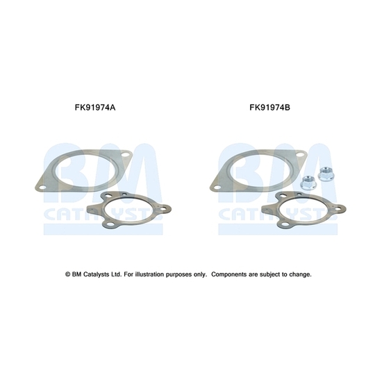 FK91974 - Monteringssats, katalysatorkonverter 