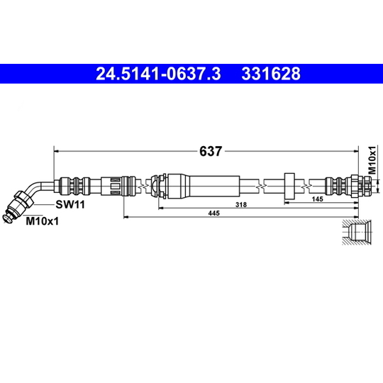 24.5141-0637.3 - Brake Hose 