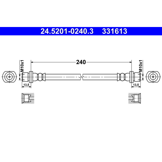 24.5201-0240.3 - Brake Hose 