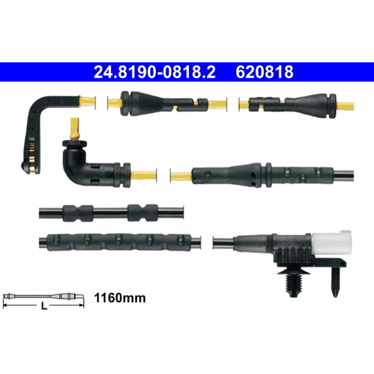 24.8190-0818.2 - Varningssensor, bromsbeläggslitage 