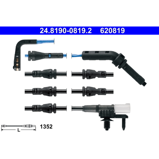 24.8190-0819.2 - Warning Contact, brake pad wear 