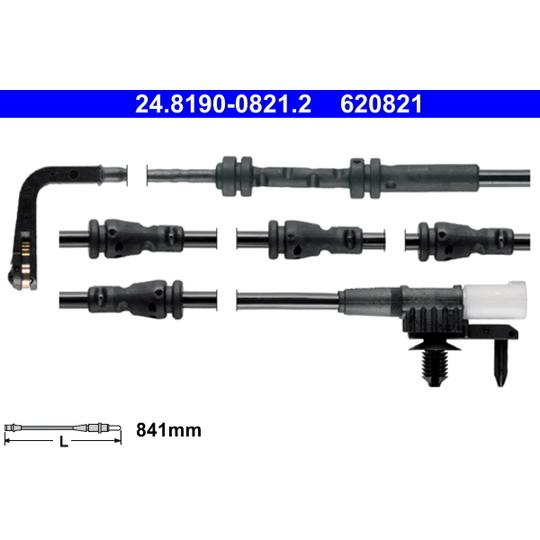 24.8190-0821.2 - Warning Contact, brake pad wear 