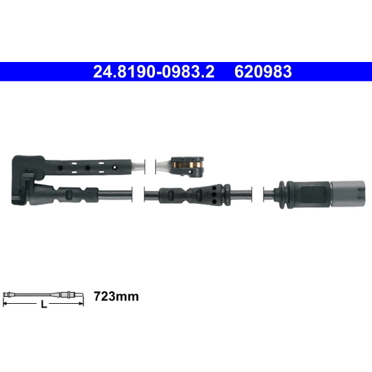 24.8190-0983.2 - Hoiatuskontakt, piduriklotsi kulumine 