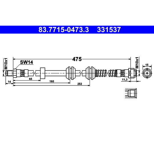 83.7715-0473.3 - Pidurivoolik 