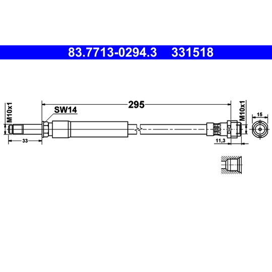 83.7713-0294.3 - Brake Hose 