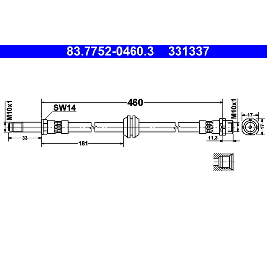 83.7752-0460.3 - Bromsslang 