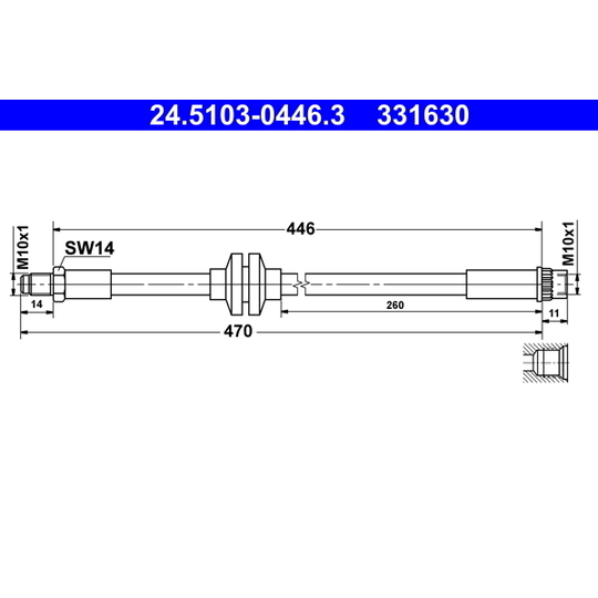 24.5103-0446.3 - Bromsslang 