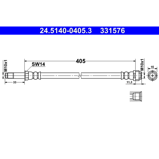 24.5140-0405.3 - Pidurivoolik 