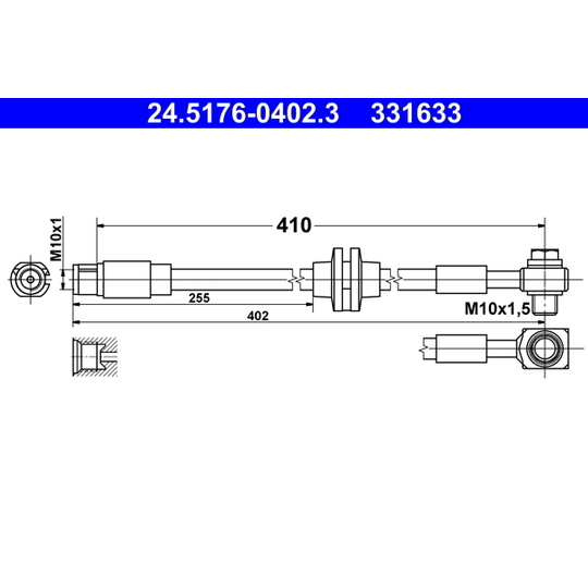 24.5176-0402.3 - Brake Hose 