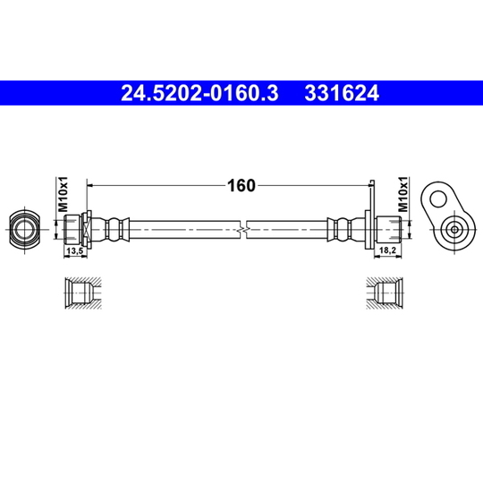 24.5202-0160.3 - Brake Hose 