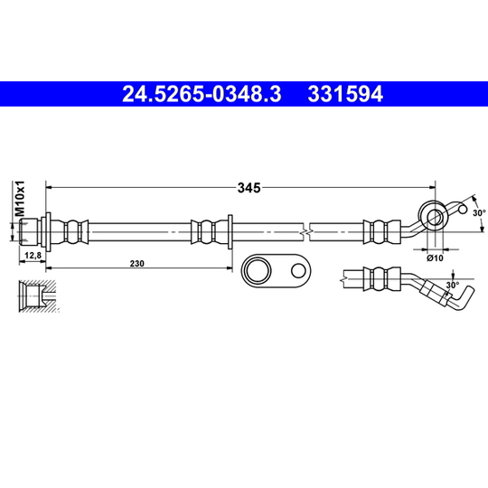 24.5265-0348.3 - Brake Hose 