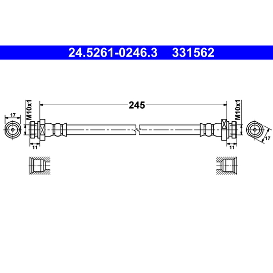 24.5261-0246.3 - Pidurivoolik 