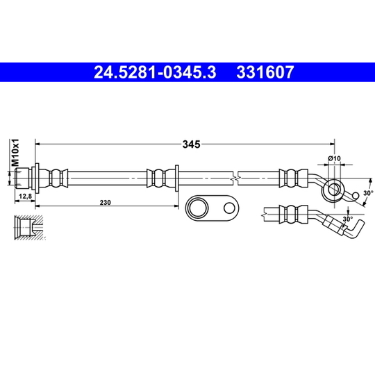 24.5281-0345.3 - Brake Hose 