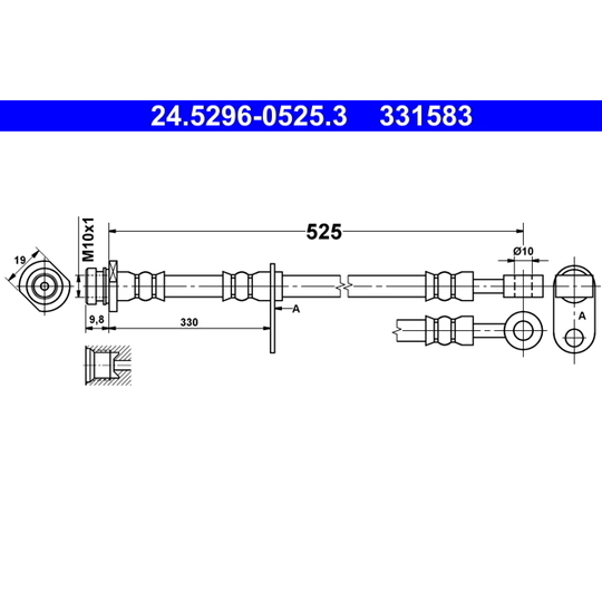 24.5296-0525.3 - Brake Hose 