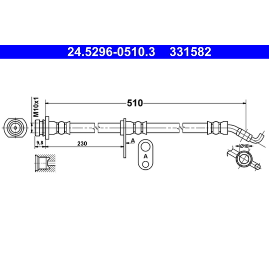 24.5296-0510.3 - Bromsslang 