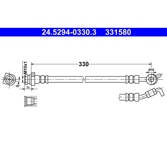 24.5294-0330.3 - Brake Hose 