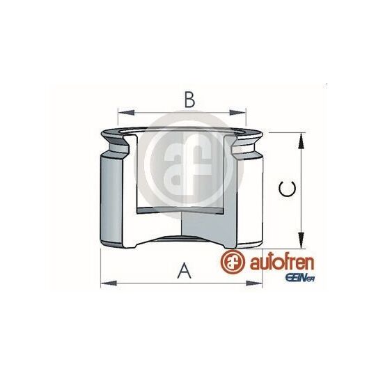 D025444 - Piston, brake caliper 