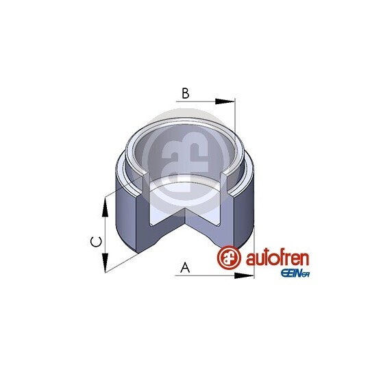 D025481 - Piston, brake caliper 