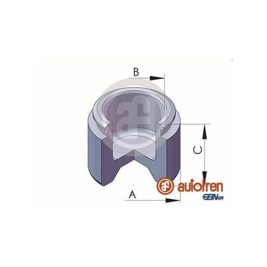 D025480 - Piston, brake caliper 