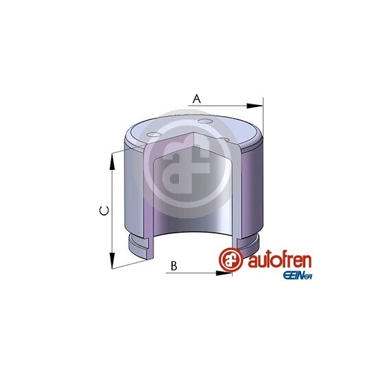 D025510 - Piston, brake caliper 