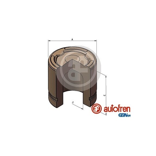 D025680 - Piston, brake caliper 