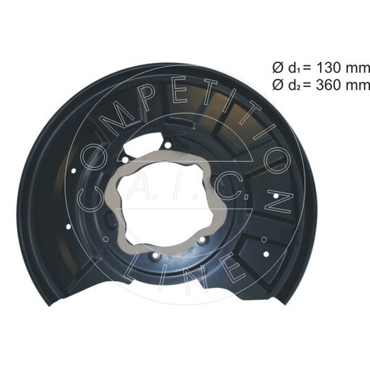 55102 - Splash Panel, brake disc 