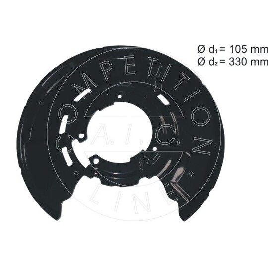 55750 - Splash Panel, brake disc 